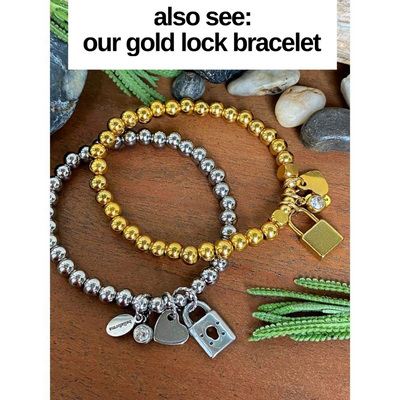 SILVER LOCK BRACELET