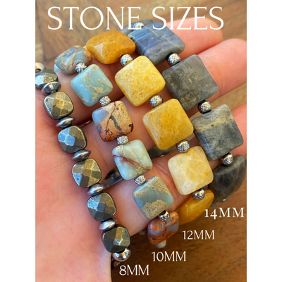 HONEY JADE SQ BRACELET