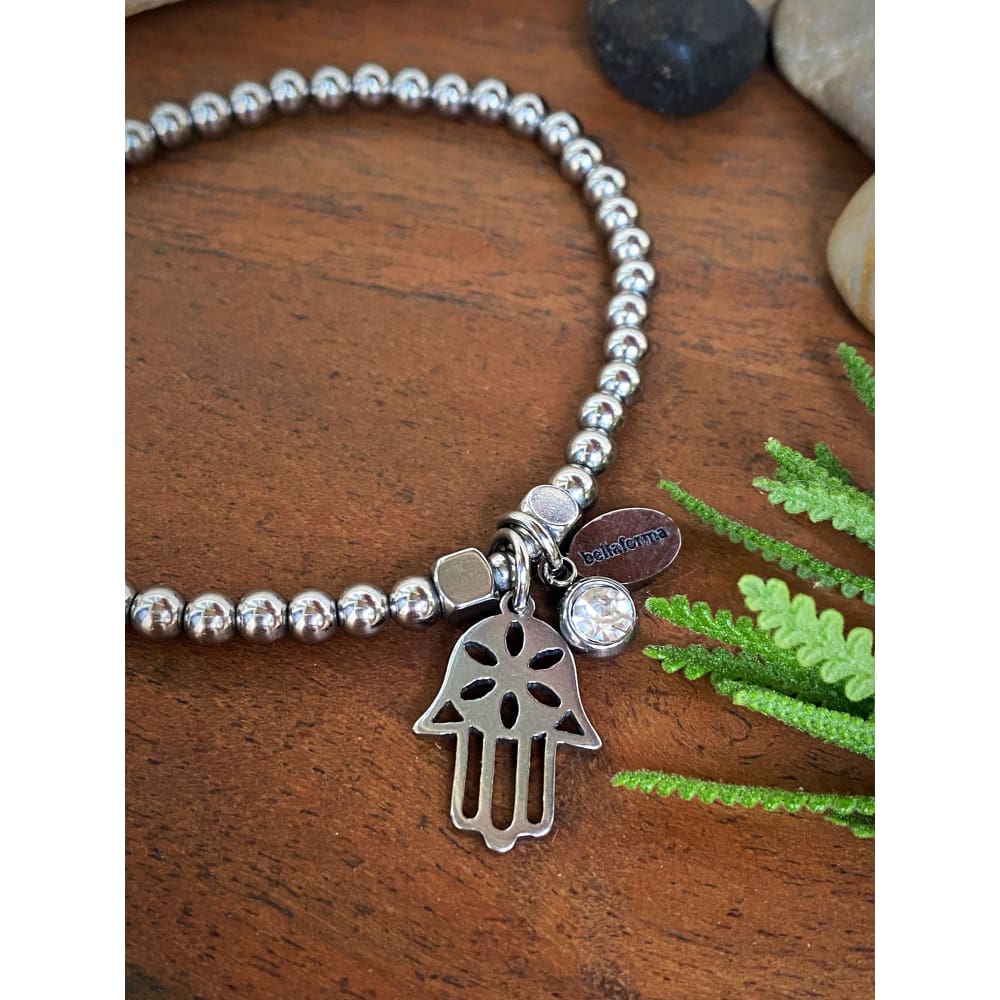 Buy Hamsa Hand Bracelet Small Hand of Fatima Bracelet Hamsa Hand Bracelet  in Sterling Silver Adjustable Talisman Bracelet Online in India - Etsy