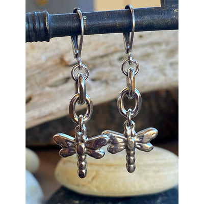 DRAGONFLY CHAIN EARRINGS
