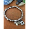 SILVER LOCK BRACELET