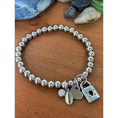 SILVER LOCK BRACELET