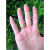 GOLD X WRAP RING