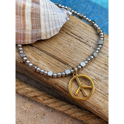 PEACE CHARM ANKLET