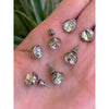 SILVER CRYSTAL STUDS