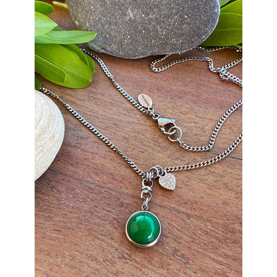 SEA GREEN CHARM NECKLACE