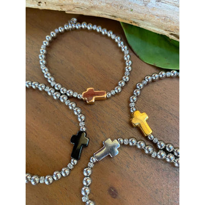 PETITE CROSS BRACELET