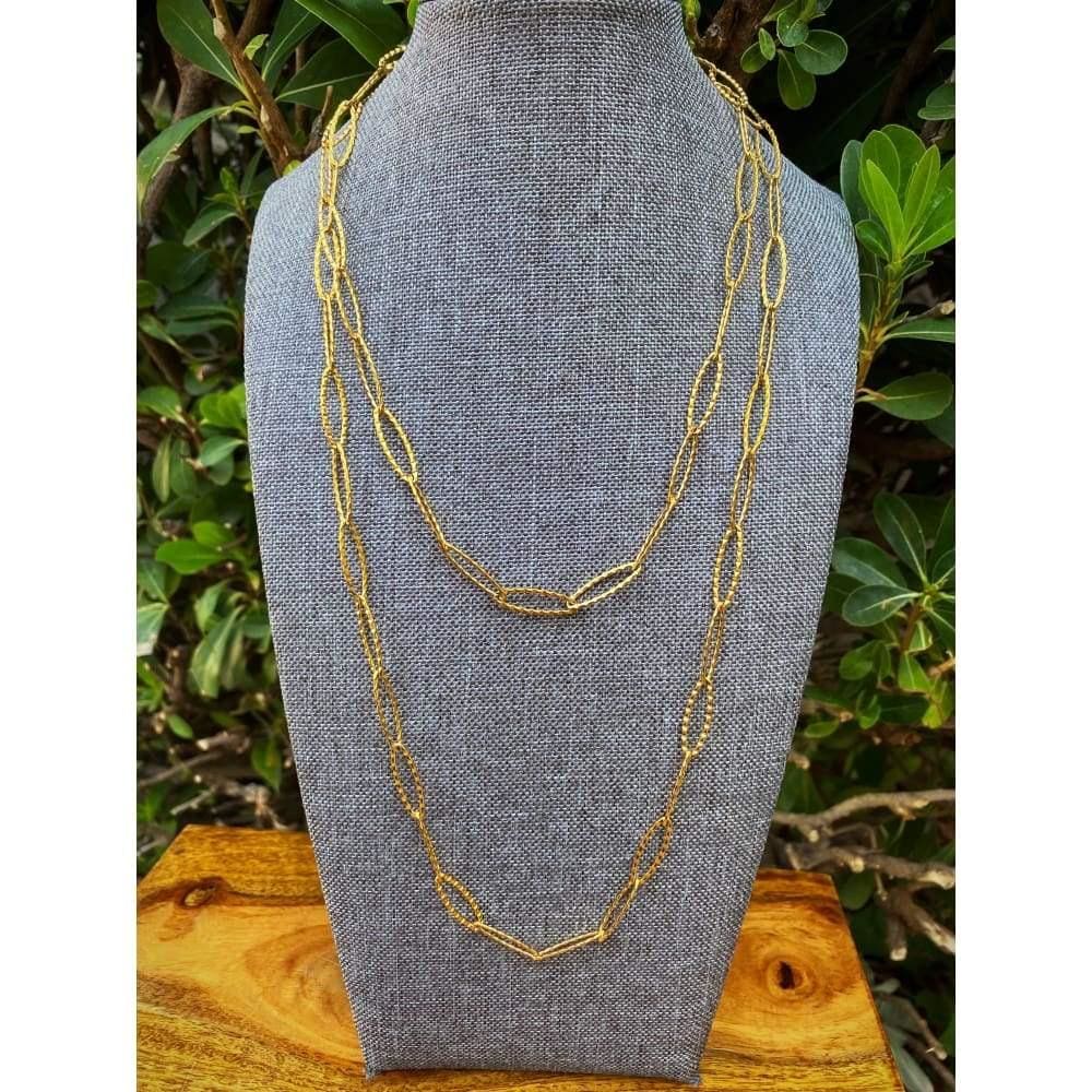 GOLD HAMMERED CHAIN