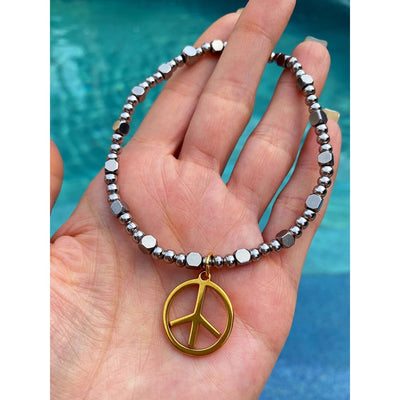 PEACE CHARM ANKLET