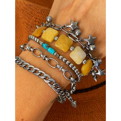 HONEY JADE SQ BRACELET