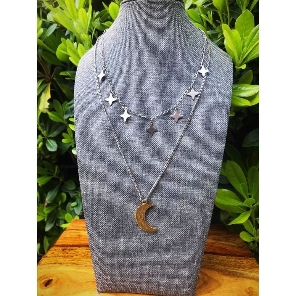 HAMMERED MOON NECKLACE
